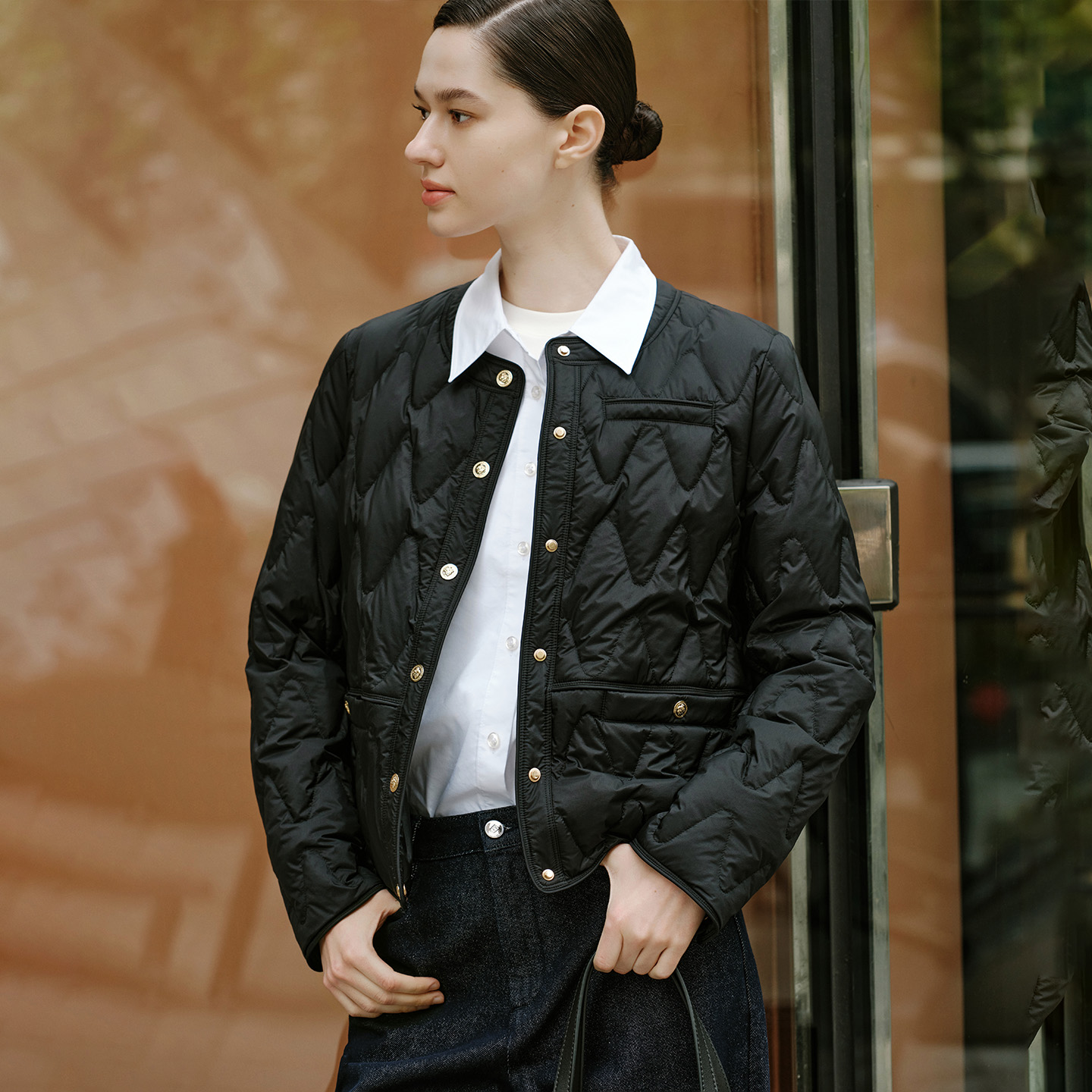 卓凡尼·华伦天奴轻薄羽绒服外套