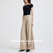 VALENTINO时尚 裤 通勤女休闲裤 GIOVANNI 2025春夏新品 西装 阔腿裤 女