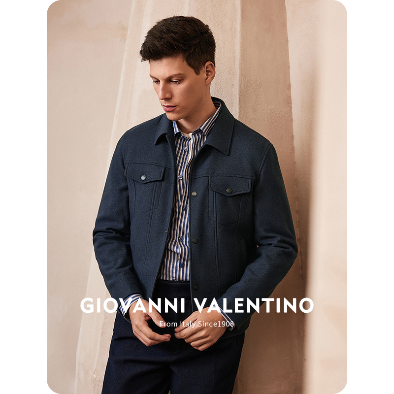 GIOVANNIVALENTINO翻领夹克外套