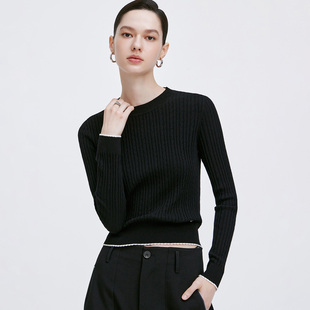 休闲修身 女士全羊毛针织衫 圆领套头毛衣 VALENTINO秋冬季 GIOVANNI