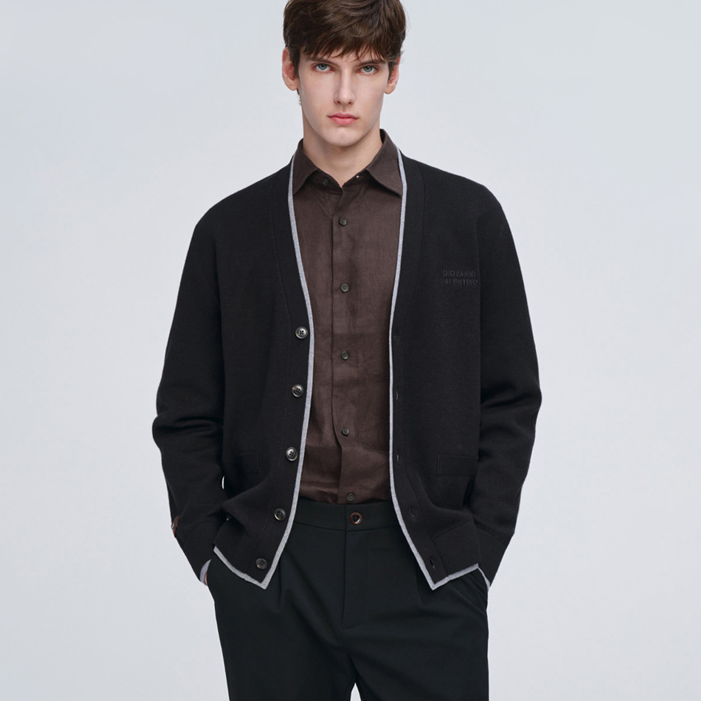 卓凡尼·华伦天奴针织开衫外套