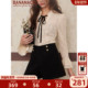BANANA 复古百搭显瘦A型阔腿高腰毛呢短裤 CICI2025年冬季 新款