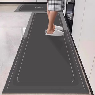硅藻泥脚垫防水专用可擦免洗地毯入户厨房地垫防滑防油吸水垫门口