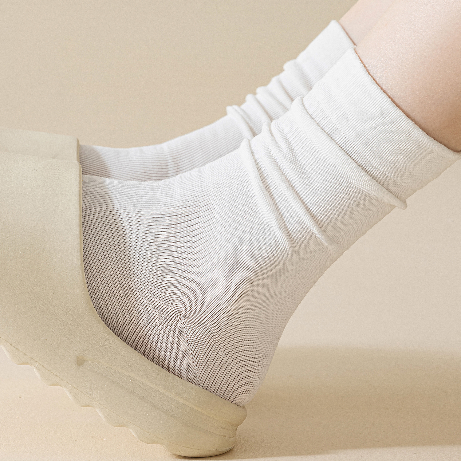 女防臭长筒袜松口月子袜