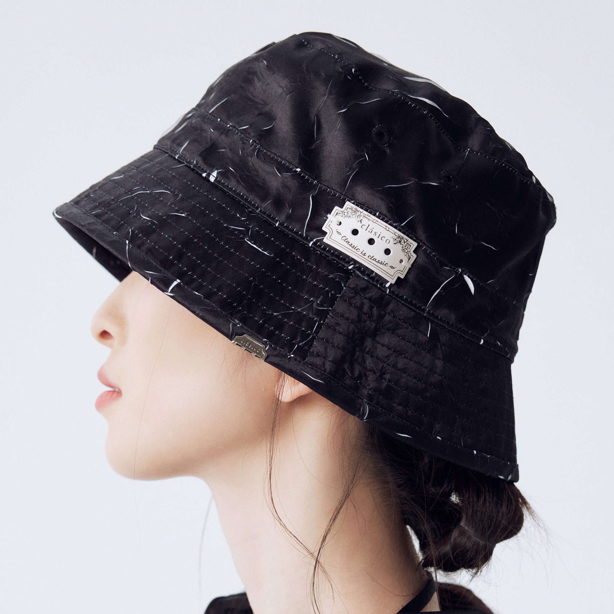 clásico刮色压褶百搭日常渔夫帽
