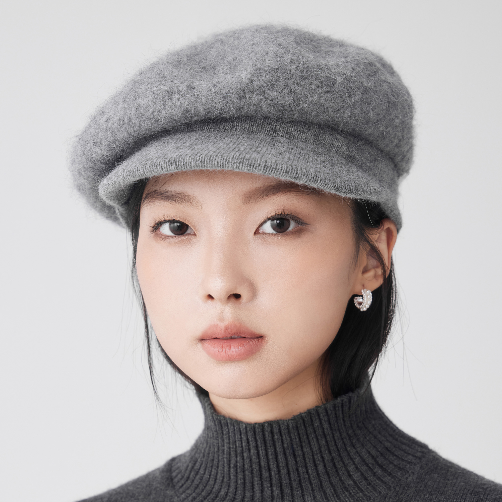 clásico针织羊毛报童帽