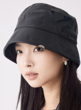 clásico原创设计环保皮平顶渔夫帽复古个性休闲百搭男女秋冬盆帽