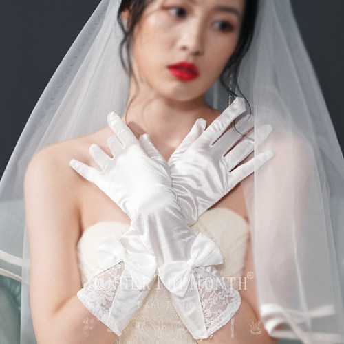 新娘结婚长款蕾丝手套婚纱礼服