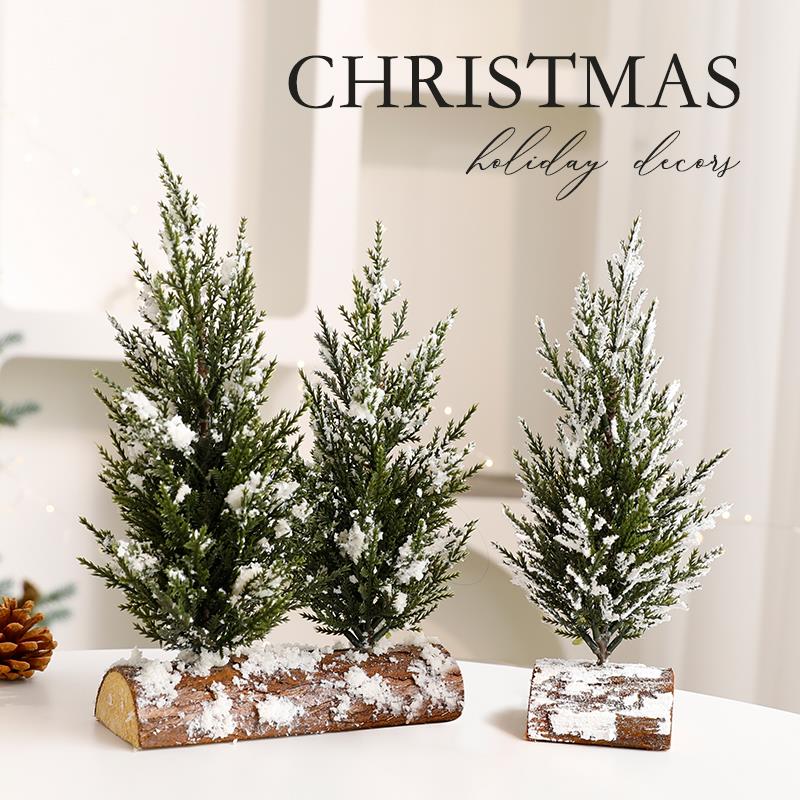 圣诞树桌面家用圣诞节装饰品场景布置ins风小型摆件手工diy小套餐