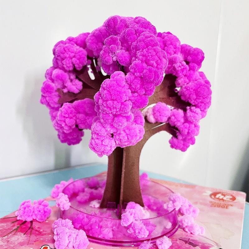 纸树开花神奇魔法圣诞树浇水生长结晶圣诞节礼物手工玩具装饰摆件