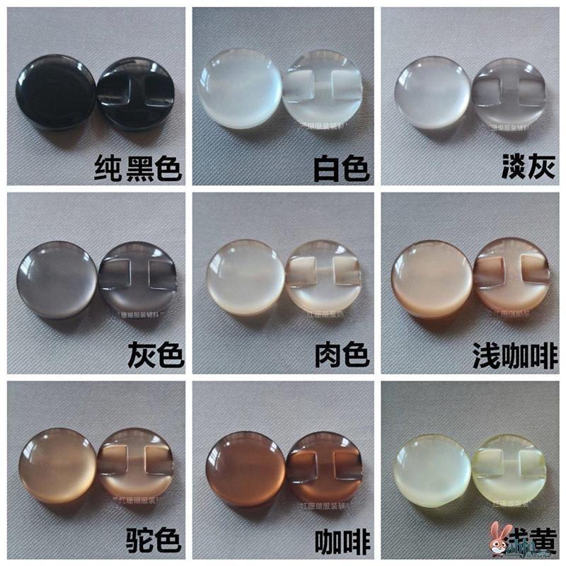 彩色珠光暗眼扣防有机玻璃衬衫扣子圆形钮扣宝宝毛衣手缝装饰小扣图片