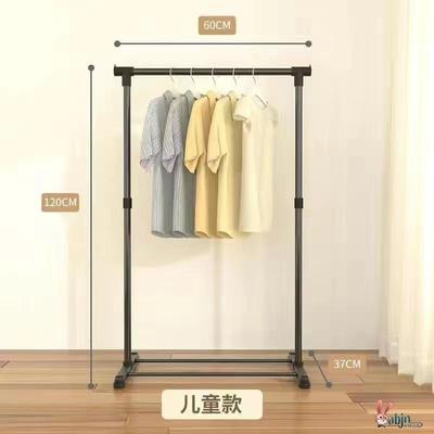 落地衣架小型可移动式挂晾伸缩折叠简易双杆式室内凉衣服架子阳台