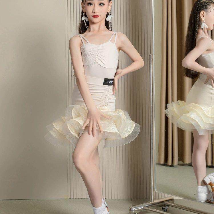 专业拉丁舞练功服女童高