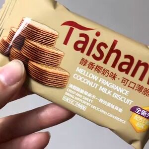 薄脆饼干网红椰奶味巧克力单独小包装饼干零食散装官方旗舰店好吃