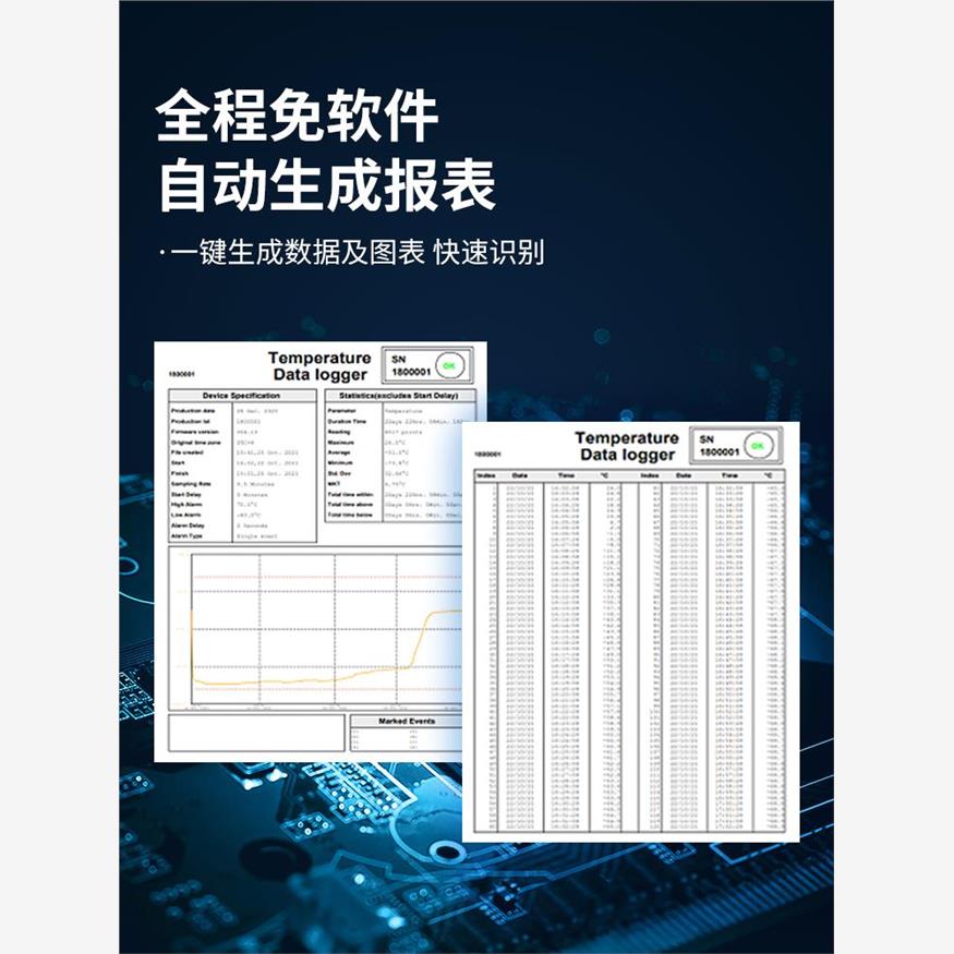 台湾衡欣AZ88185温度记录药品冷链运输低温干冰一次性温度记录仪
