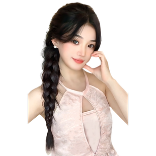 假发辫子女温婉麻花辫新中式长辫子自然甜酷拳击辫高扎双马尾假发