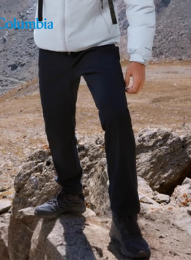 2025秋冬新品哥伦比亚男休闲运动拒水防风热能保暖软壳长裤XE9996