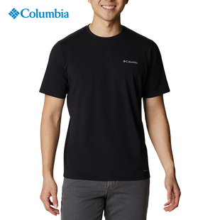 2025春夏新款 男户外吸湿透气圆领T恤AE0805 Columbia哥伦比亚短袖