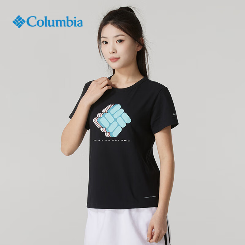 哥伦比亚户外女时尚运动休闲短袖