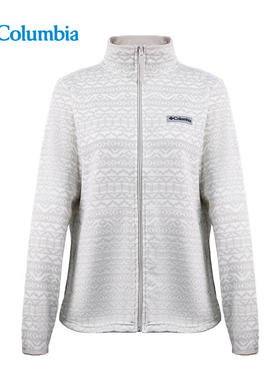 2024秋冬新品哥伦比亚户外女保暖休闲立领针织抓绒衣外套AR0434