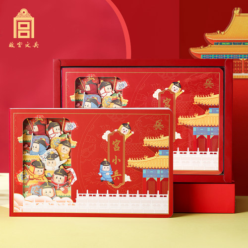 故宫文具宫小兵纸雕笔记本
