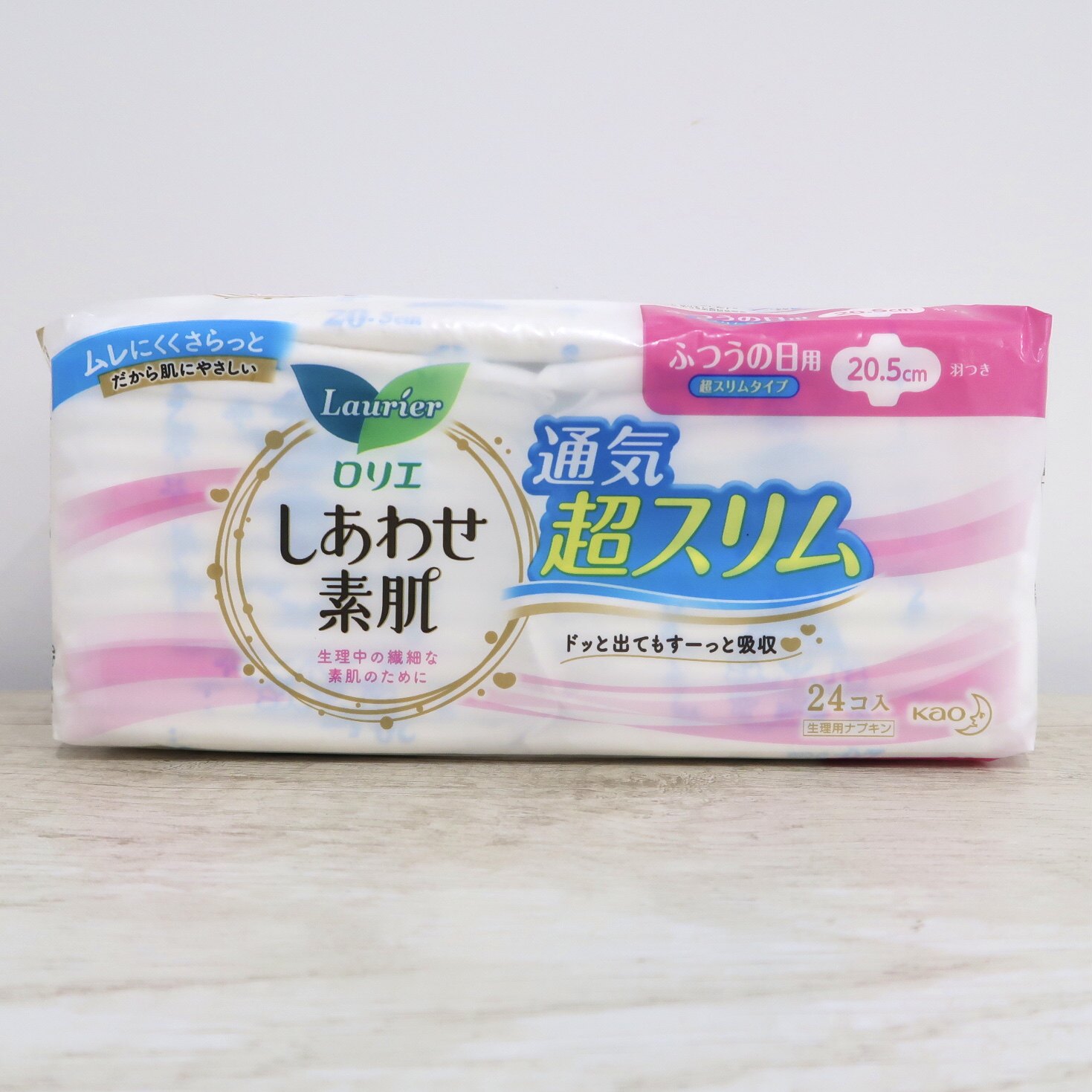 日本进口花王乐而雅卫生巾f系列素肌绵柔姨妈巾量多24片205mm日用