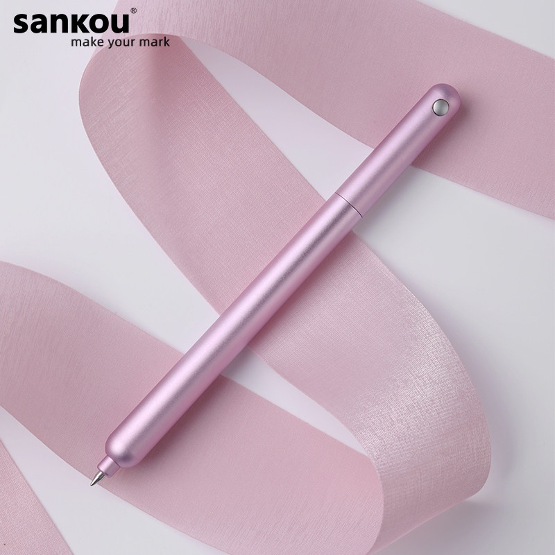 三口JZ8小鸟签字笔女士高档礼盒转动金属中性笔细笔杆高颜值女生款黑色0.5高端商务办公水笔定制刻字创意礼物