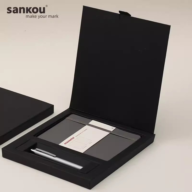 maxema笔记本套装礼盒定制 金属签字笔记事本套装B6笔记本笔套装 商务会议文具礼盒套装公司年会礼品定制