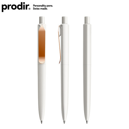 正姿笔 瑞士进口DS8三角软胶笔杆中性笔金属夹刻字定制 prodir高档商务办公签字笔高颜值书写水笔黑色0.5mm