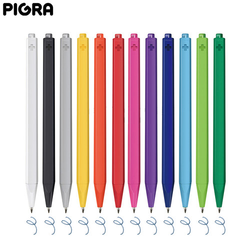 瑞士进口按动蓝黑色中性笔