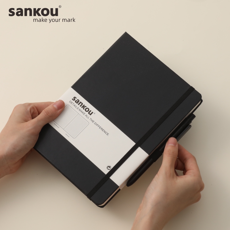 便携无酸纸笔记本带笔插