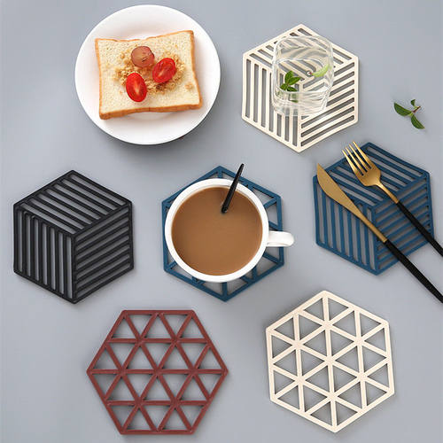 【一个装】硅胶隔热垫北欧防烫垫碗垫家用厨房锅垫盘垫杯垫日用套