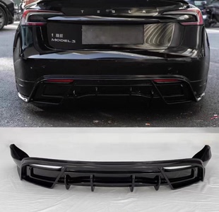 适用于24款特斯拉Model3/Y前唇后唇侧裙尾翼配件包围改装