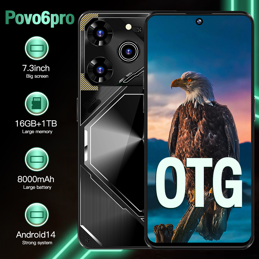 跨境手机Povo6Pro爆款4G