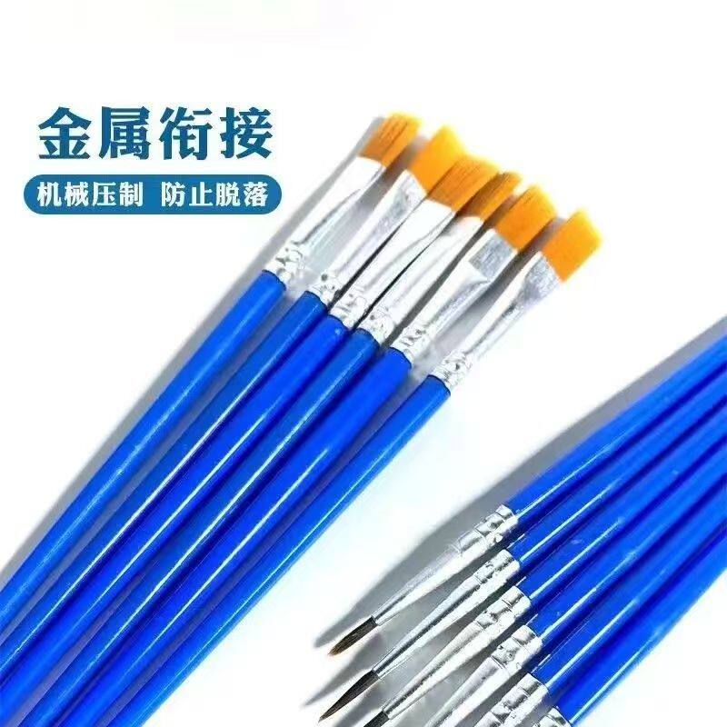 碑文补漆笔石碑描字补漆专用笔刷平头油漆修补涂色画笔描画勾线笔石碑