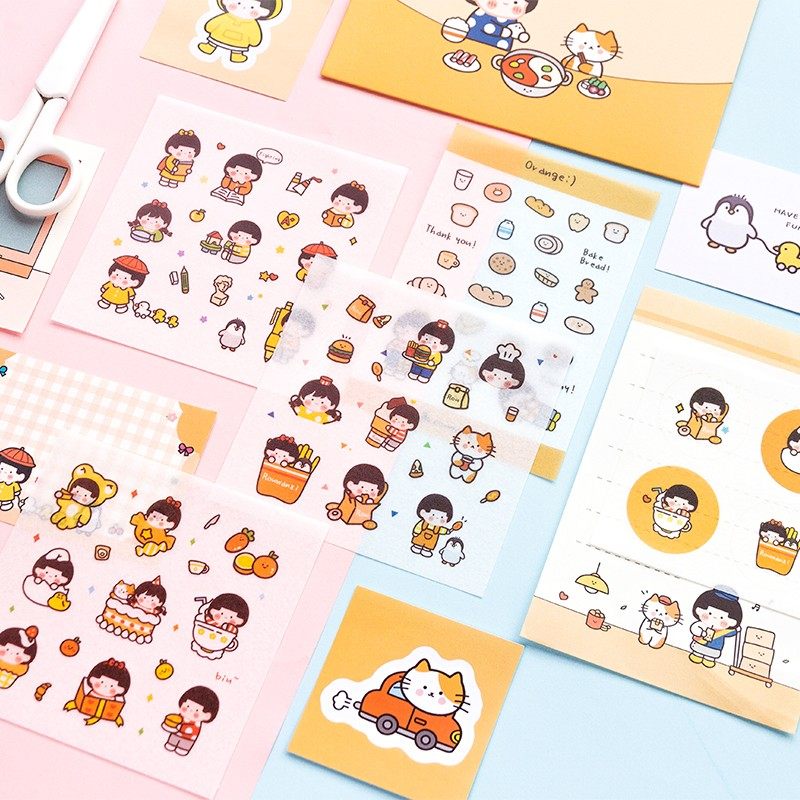 文具店铺三年二班卡通手帐贴纸信封信纸套装可爱便签小