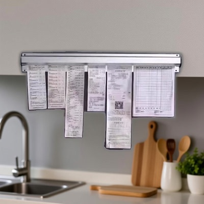 铝合金小票夹排单条挂纸架单据夹