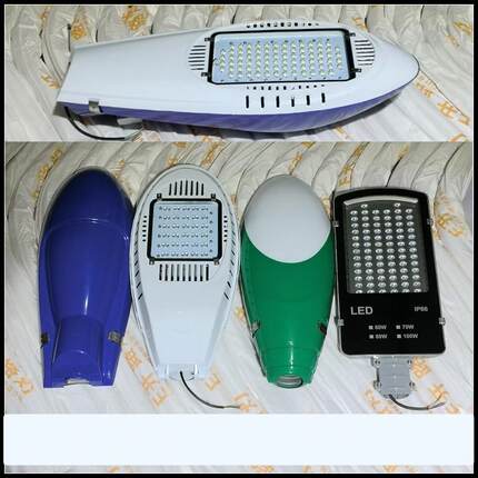 新星led路灯头挑臂路灯户外防水12V太阳能60W80W100W飞机火炬灯头