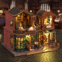 diy小屋暮光書城復(fù)古小房子建筑