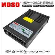MOSO MSV-400B024 DC 24V16.7A Chống Mưa Chuyển Đổi Nguồn Điện Đèn LED Dạ Quang Nhân Vật Biến Áp biến áp xung máy biến áp 1 pha
