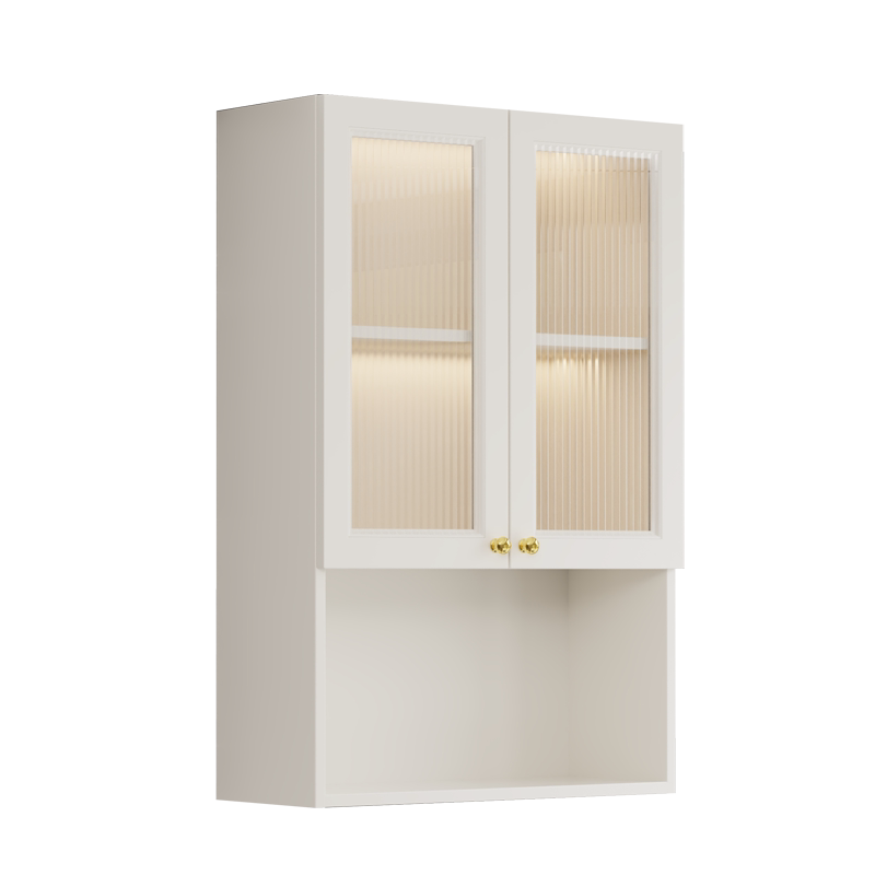 实木厨房壁橱阳台挂柜简约式挂墙储物柜浴室玻璃门吊柜墙壁柜顶柜