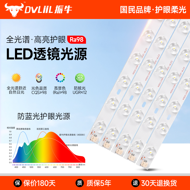 振牛全光谱护眼led长条灯芯
