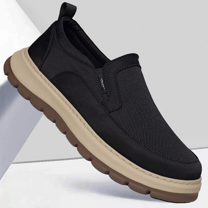 帕达索布鞋男休闲一脚蹬轻便软底帆布鞋夏季透气镂空网面鞋240516,流行男鞋,网面鞋,淘宝优惠券,粉丝福利购,淘宝优惠卷