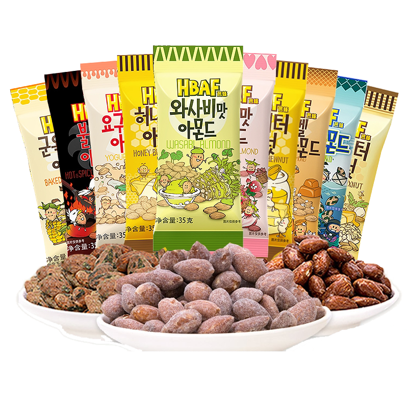 韩国HBAF芭蜂蜂蜜黄油扁桃仁坚果