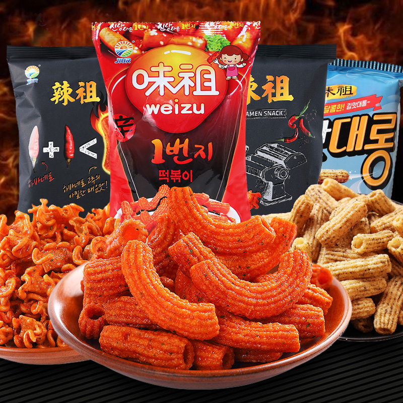 韩国进口九日100g味祖甜辣打糕条