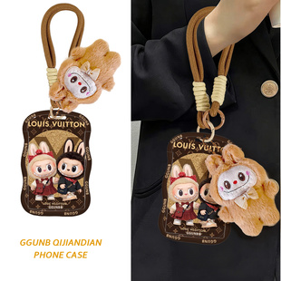 红黑服装两卡通兔感应卡套学生滑盖卡套饭卡地铁电瓶车小区卡包学生卡公交卡身份证件门禁卡工作证件套