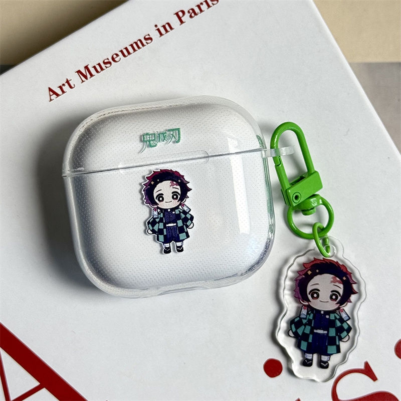 鬼灭炭治郎适用小米3pro降噪耳机保护套透明红米Buds5/4/3蓝牙保护壳buds4pro软air2SE降噪3耳机壳Dots3