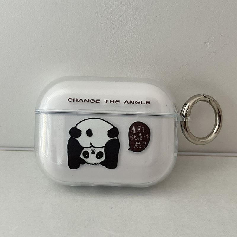 翻斗熊猫适用Baseus倍思E3耳机套M2透明W04软WM05真无线蓝牙WM02保护壳M2/W04+/storm3无线耳机套wo4/3