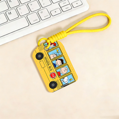 史努比成员巴士NFC感应卡套学生滑盖卡套饭卡地铁小区卡包学生卡公交卡身份证件门禁卡工作证件套