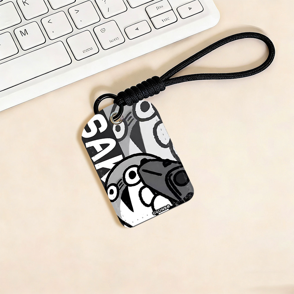 举枪咸鱼君NFC感应卡门禁水滴小卡套钥匙扣迷你NFC感应小区公交